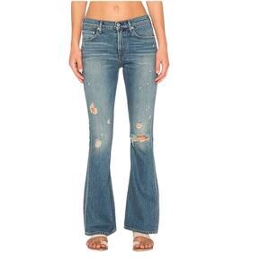 AGOLDE Marie Easy Flare Wanderlust Distressed Jeans NWT 27